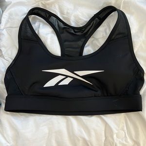 2 Reebok sports bra: Black and navy blue